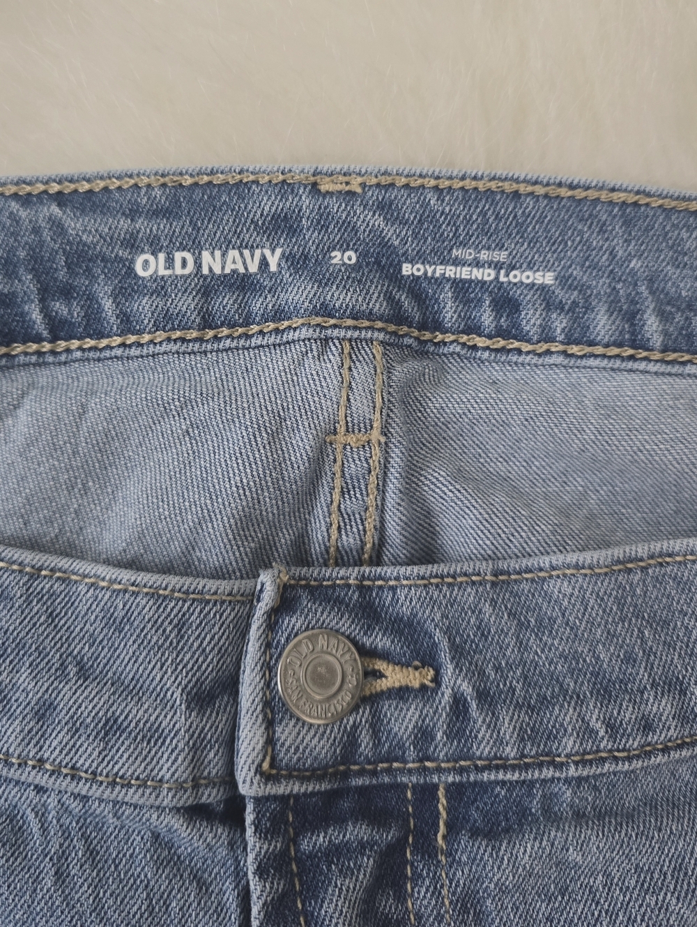 Old Navy Midrise Boyfriend Loose Jeans Women’s Plus Size 20 - Picture 2 of 4